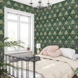 Gilded Lotus Sanctuary Lyx Airbnb Tapet