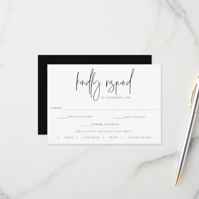 Gilded Måne Phase Bröllop OSA Meal Choice (Fram/Back In Situ)