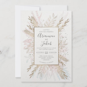 Gilded Meadow hint of färg, vattenfärg and foil Julkort
