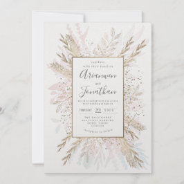 Gilded Meadow hint of färg, vattenfärg and foil Julkort