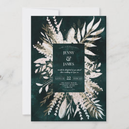 Gilded Meadow wow bouquet, emerald grönt Julkort