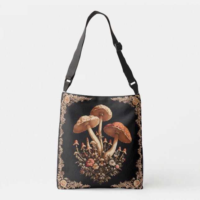 Gilded Mushroom Tote Axelväska (Baksida)