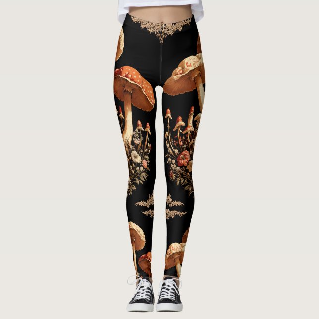Gilded Mushrooms Leggings (Framsida)