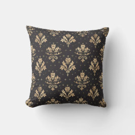 Gilded Noir Damask Princesscore Kudde