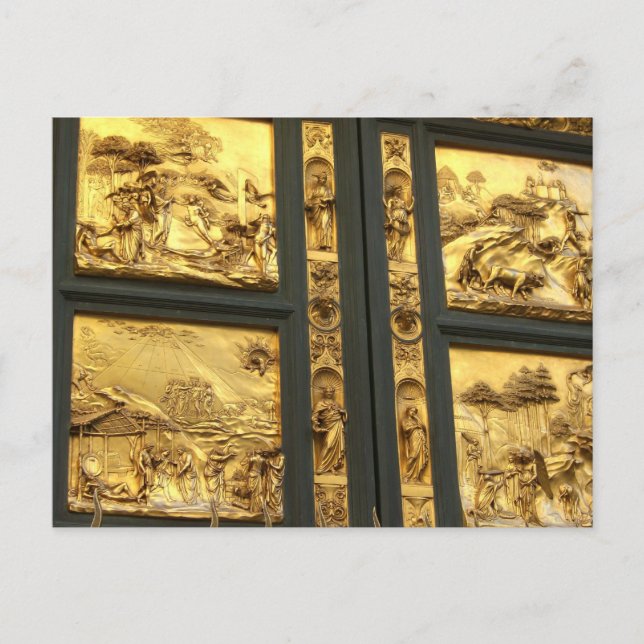 Gilded Panel Florence Vykort (Framsida)