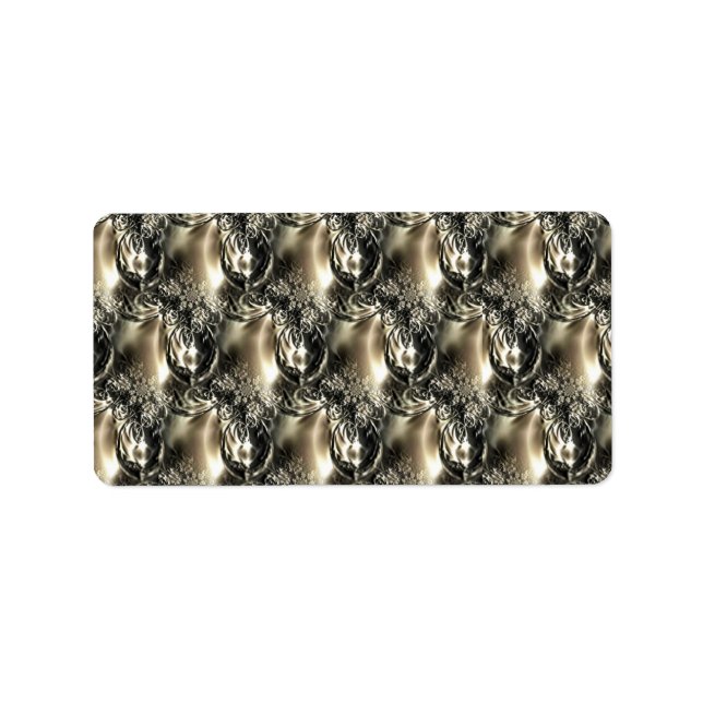 Gilded Pearls Adressetikett (Framsidan)