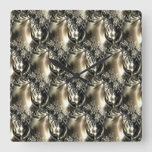 Gilded Pearls Fyrkantig Klocka