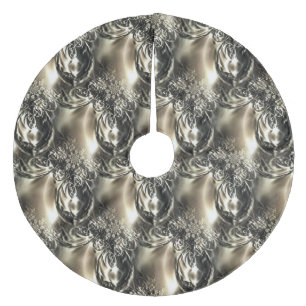 Gilded Pearls Julgransmatta Fleece