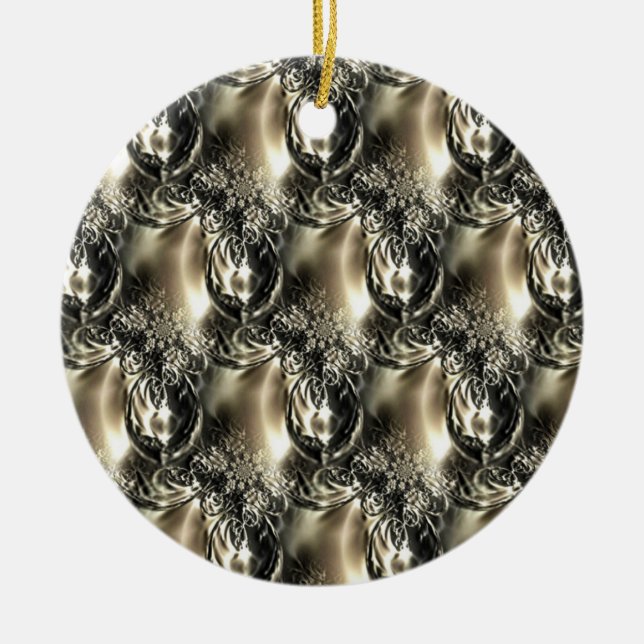 Gilded Pearls Julgransprydnad Keramik (Framsidan)