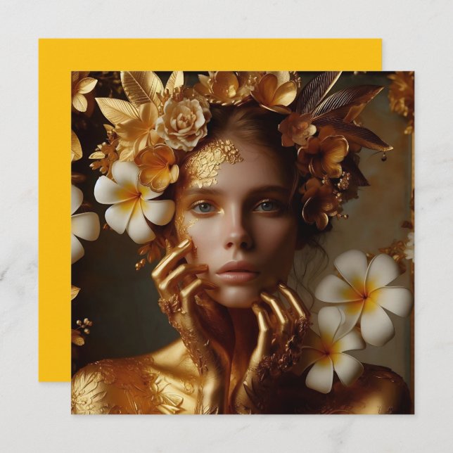 Gilded Pre-Raphaelite Woman 3 (Fram/baksida)