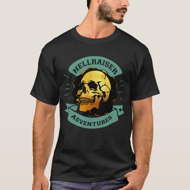 Gilded Skull Hellraiser Äventyr T Shirt (Framsida)