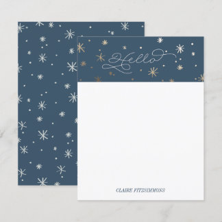 Gilded Stars Personal Stationery, Nattkort Himlar Inbjudningar