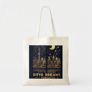 Gilded Toronto Skyline Tote - Premium Edition Tygkasse