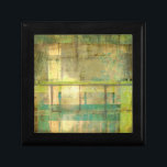 Gilded Turkos och Grönt Abstrakt Painting Minnesask<br><div class="desc">En abstrakt av Jennifer Goldberger som skapar en varm,  bekant känsla med hjälp av skuggor av gyldad turkos och grönt. En trevlig promenad genom skogen under vår eller sommar skulle ge en del av samma färg. Ta med naturens gåva till ditt hem genom att köpa den här biet!</div>