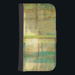 Gilded Turkos och Grönt Abstrakt Painting Plånboksfodral<br><div class="desc">En abstrakt av Jennifer Goldberger som skapar en varm,  bekant känsla med hjälp av skuggor av gyldad turkos och grönt. En trevlig promenad genom skogen under vår eller sommar skulle ge en del av samma färg. Ta med naturens gåva till ditt hem genom att köpa den här biet!</div>
