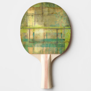 Gilded Turquise and Grönt Abstrakt Painting Pingisracket