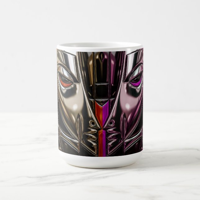 Gilded Violet Mask  Kaffemugg (Center)