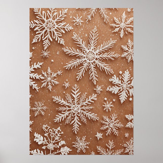 Gilded Winter Crystals Poster (Framsidan)