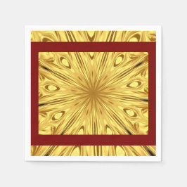 Gilded Zenith Opulent Swirl Crimson Gold Luxury Ac Pappersservett