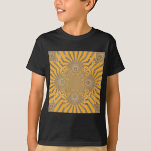 Gilded Zephyr: Elegance in Golden Gult & Chrome T Shirt
