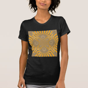Gilded Zephyr: Elegance in Golden Gult & Chrome T Shirt