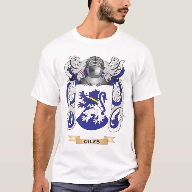 Giles vapensköld (familjvapenskölden) tee shirt (Framsida)