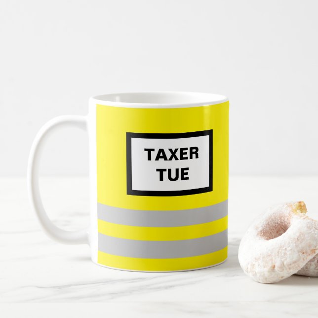 Gilet Jaune Mug Kaffemugg (Med munk)
