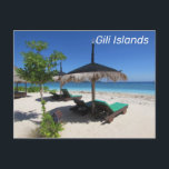 Gili Islands Beach Indonesia Vykort<br><div class="desc">Gili Islands Beach Indonesia</div>