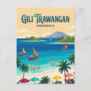 Gili Trawangan Indonesien Vykort