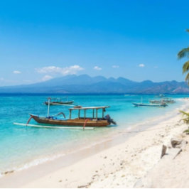 Gili Trawangan Ö Island Paradisiskt Strand Wall Ar Poster