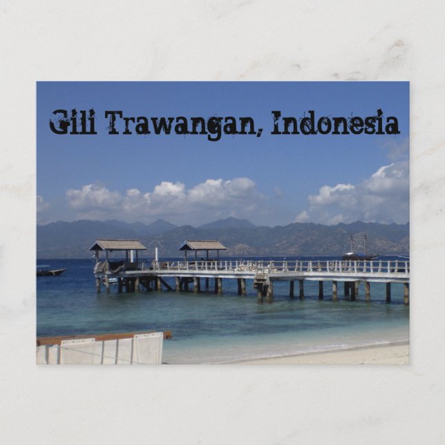 Gili Trawangan Postcard Vykort (Framsida)