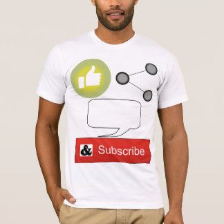 Gilla, Dela, Kommentera och Prenumerera T Shirt
