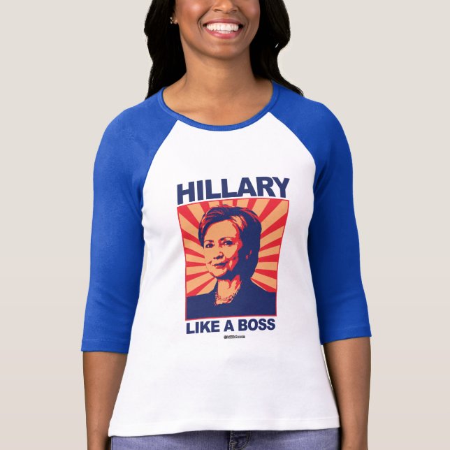 Gilla en chef - Hillary propaganda T-shirt (Framsida)