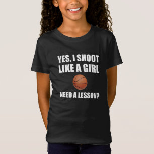 Gilla en flickabasket tee