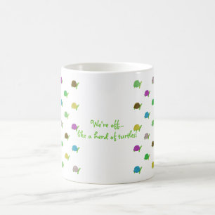Gilla en flock av sköldpaddor kaffemugg