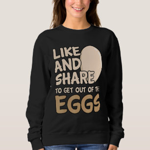 Gilla och dela för att komma ut ur äggen t shirt
