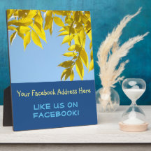 Gilla Oss på Facebook skylt räknare tecken Höst