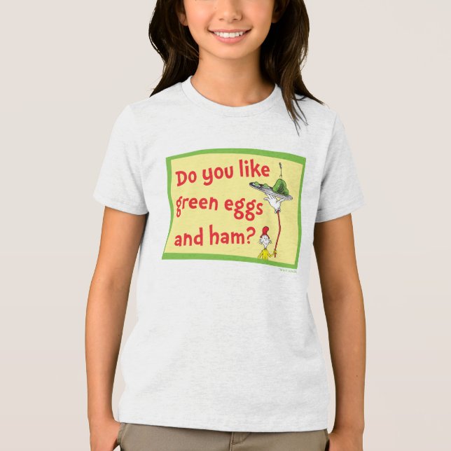 Gillar du gröna ägg och skinka? t shirt (Framsida)