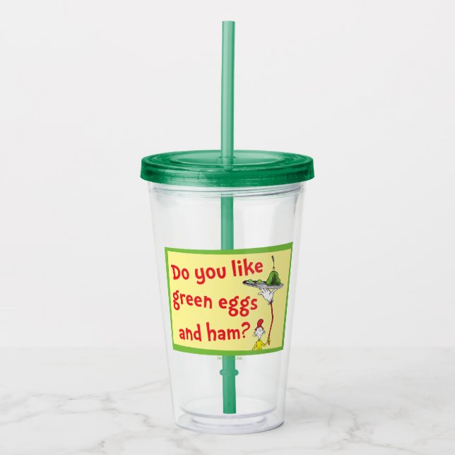 Gillar du gröna ägg och skinka? take away mugg (Framsida)