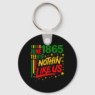 Gillar inte frihet Svart historia Juneteenth 1865 Nyckelring