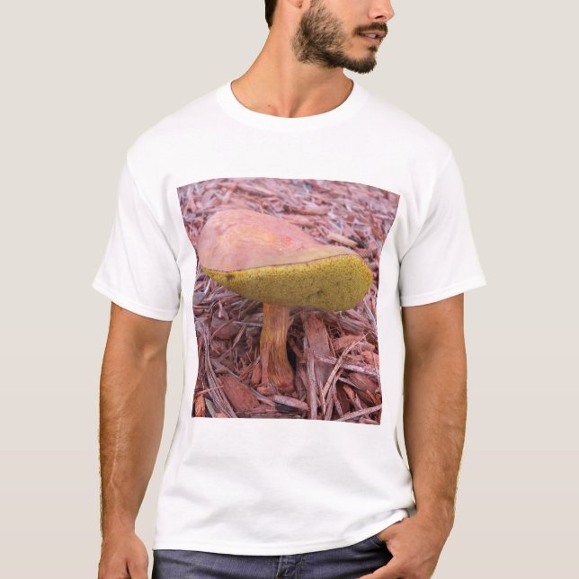 Gilled Bolete Mushroom T Shirt (Framsida)