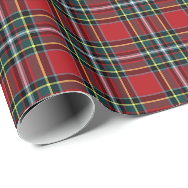 Gillespie Klan Tartan Presentpapper (Rullad Hörn)