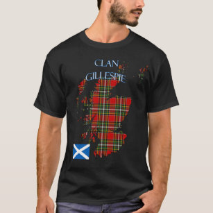 Gillespie Scottish Klan Tartan Scotland T Shirt