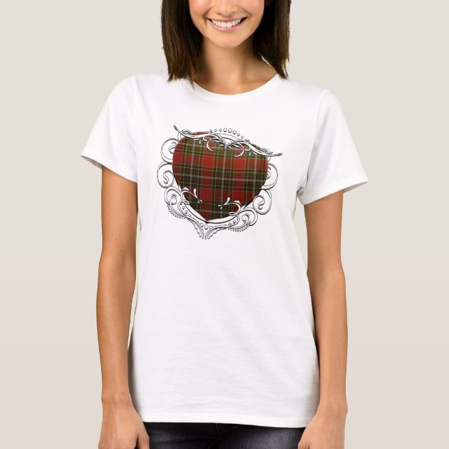 Gillespie Tartan Heart T-shirt (Framsida)