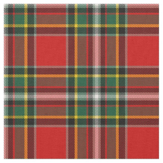 Gillespie Tartan Skriv ut Tyg (Närbild)