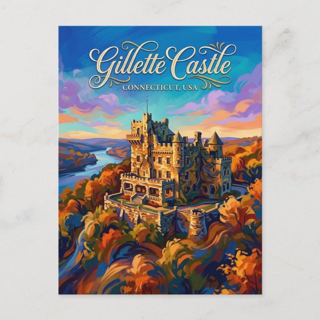 Gillette Castle State Park Connecticut Vykort (Framsida)