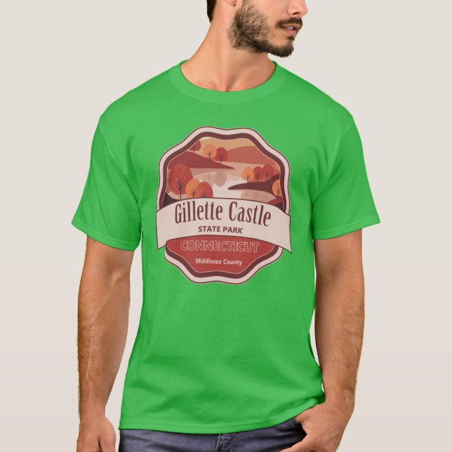 Gillette Castle State Park MiddleCounty Connecticu T Shirt (Framsida)