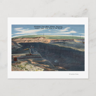 Gillette, WY - Wydodak Coal Mine View Vykort