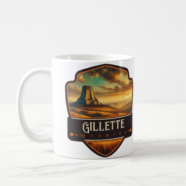 Gillette, Wyoming | Årgångs- Kaffemugg (Vänster)