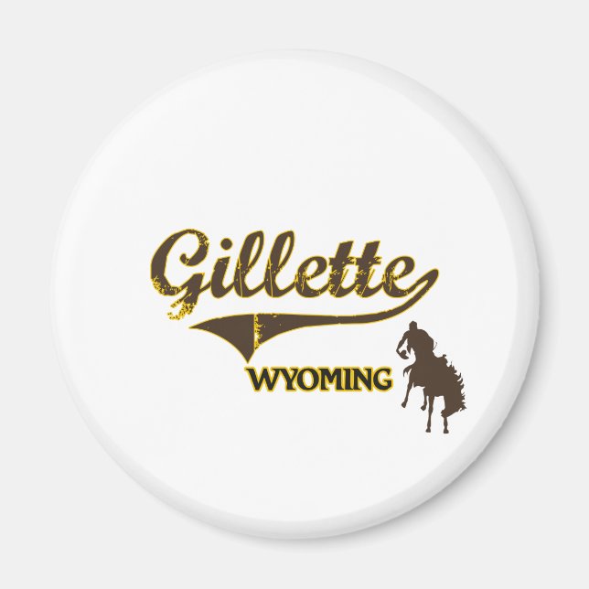 Gillette Wyoming City Classic Magnet (Framsidan)